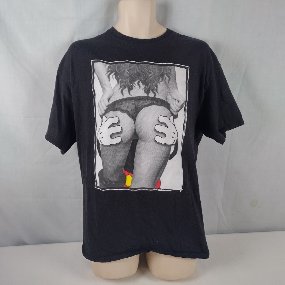 Mickey Mouse Men's Size XL X-rated Hands On Cheeks
